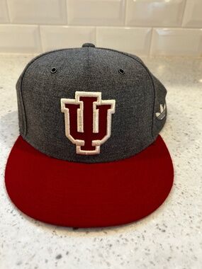 Indiana Hoosiers Fitted Adidas Hat size 7 & 5/8